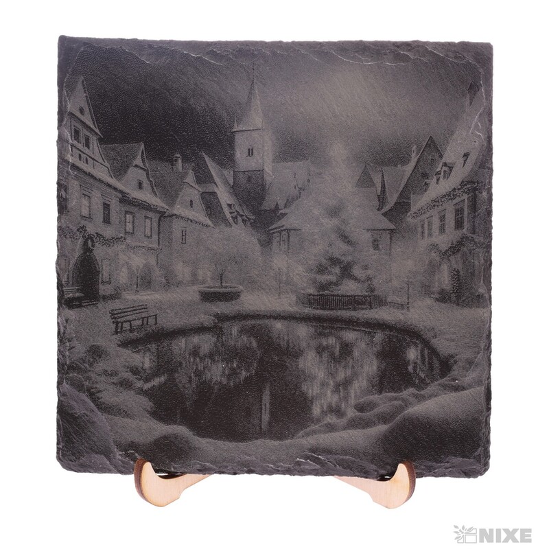 OBRAZ BŘIDLICE VÁNOČNÍ NÁVES 13x13cm+STOJAN