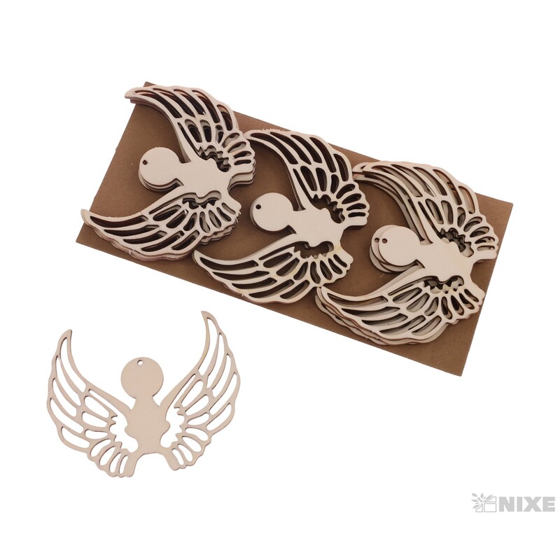 ANDĚLSKÁ KŘÍDLA H XD 10x8cm 12ks*PŘÍRODNÍ