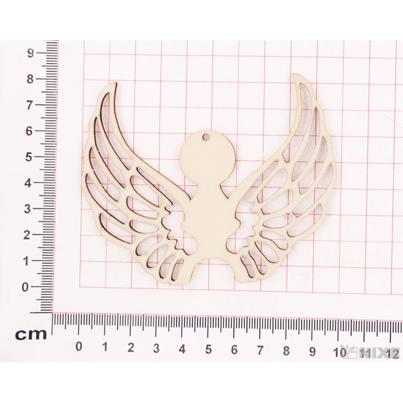 ANDĚLSKÁ KŘÍDLA H XD 10x8cm 12ks*PŘÍRODNÍ