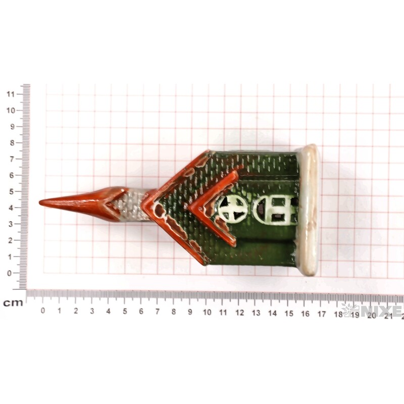 KOSTEL KERAMIKA 7x16,5x6cm*ZELENÁ