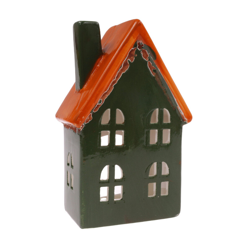 DOMEK KERAMIKA 9x16,5x5,5cm*ZELENÁ