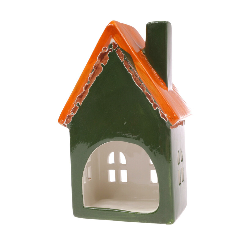 DOMEK KERAMIKA 9x16,5x5,5cm*ZELENÁ