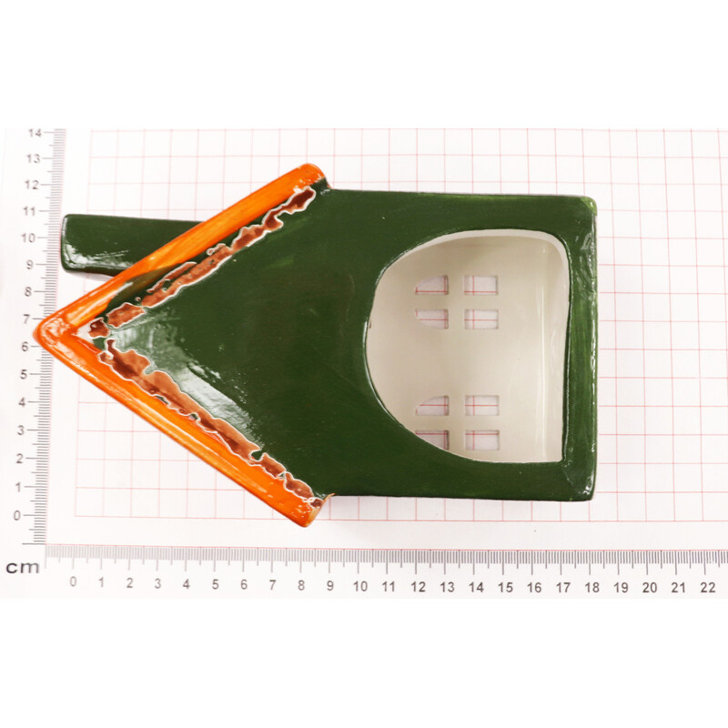 DOMEK KERAMIKA 9x16,5x5,5cm*ZELENÁ