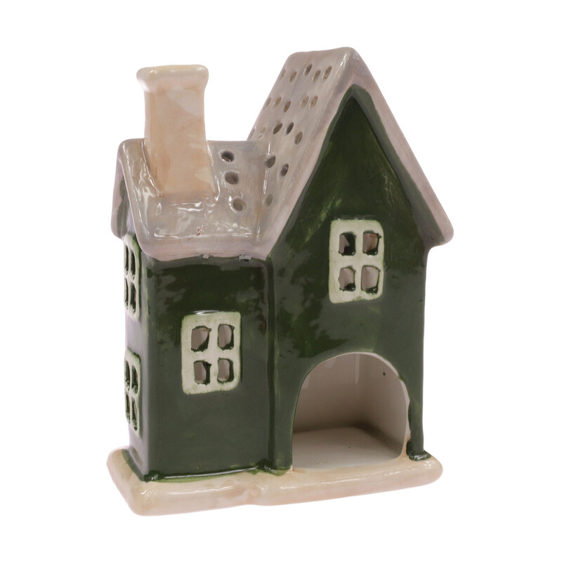 DOMEK KERAMIKA 11x15x5cm*ZELENÁ