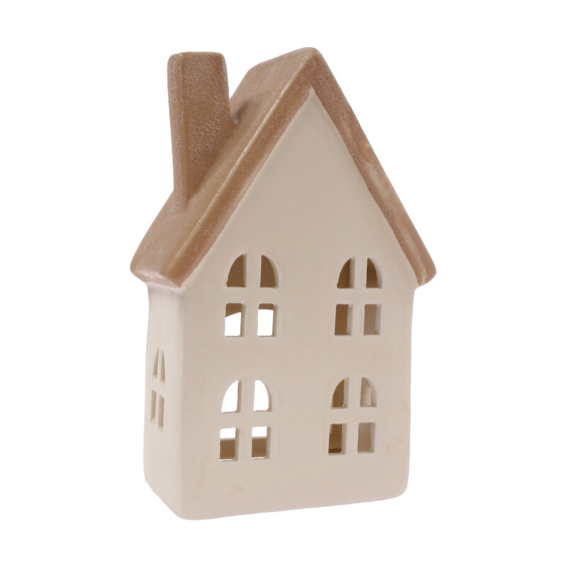 DOMEK KERAMIKA 9x16,5x5,5cm*KRÉMOVÁ