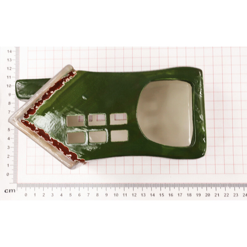 DOMEK KERAMIKA 9x18x7cm*ZELENÁ