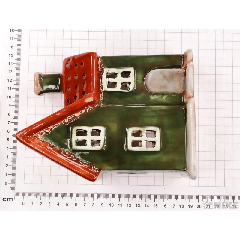 DOMEK KERAMIKA 13x18x7cm*ZELENÁ