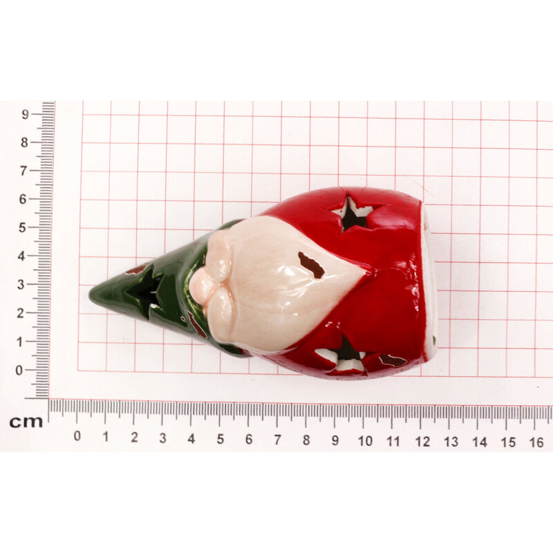 SKŘÍTEK KERAMIKA SVÍTÍCÍ 6x12x5cm*MIX BAREV