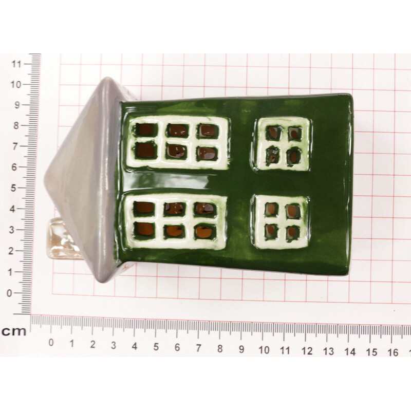 DOMEK KERAMIKA SVÍTÍCÍ 7x13x6cm*ZELENÁ