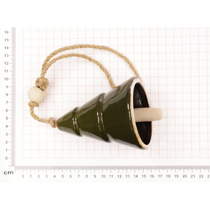 ZÁVĚS ZVONEK KERAMIKA 11x8cm*MIX BAREV