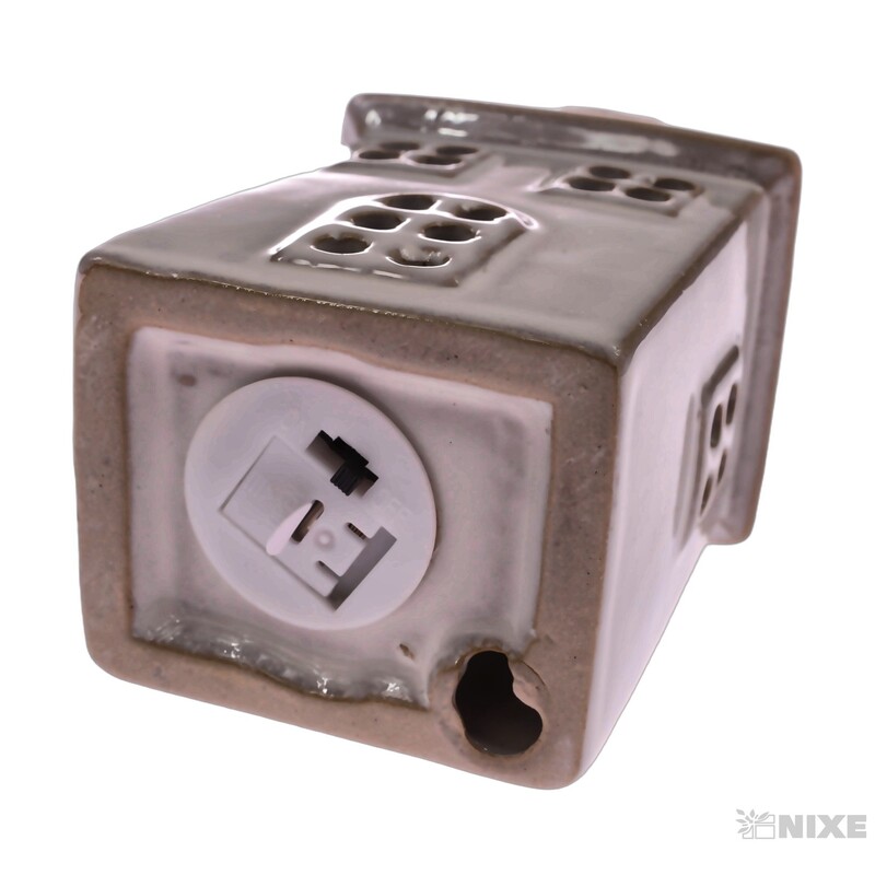 DOMEK KERAMIKA SVÍTÍCÍ 7x15x6cm*BÍLÁ