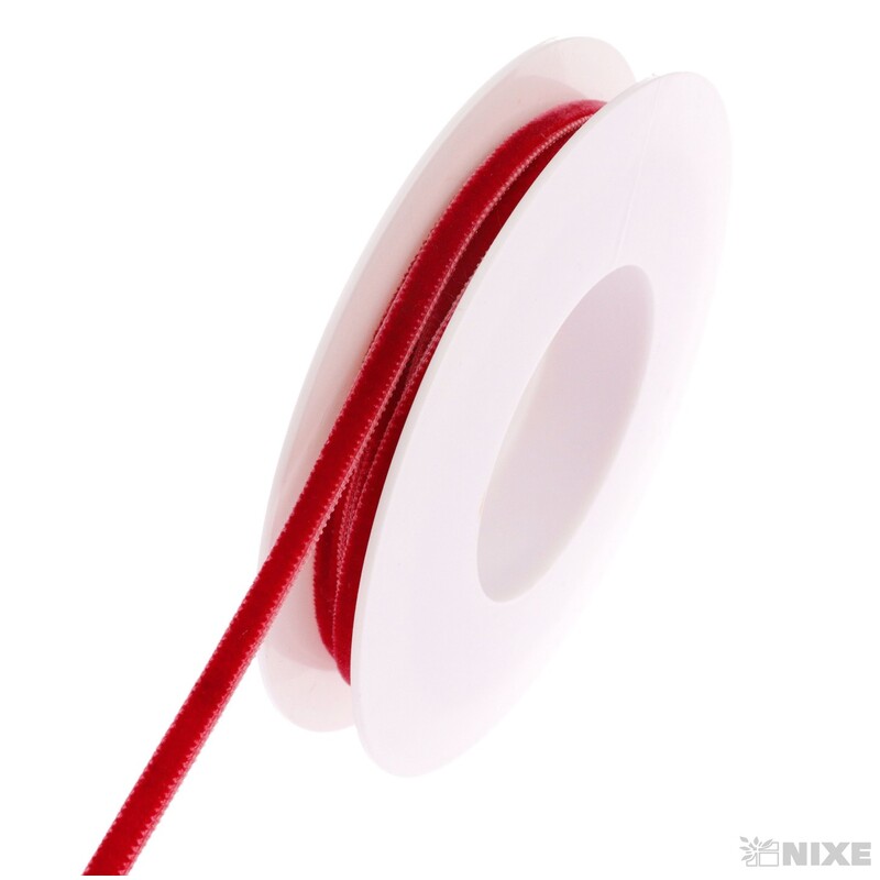 STUHA SAMETOVÁ 5mmx10m*ČERVENÁ 110650