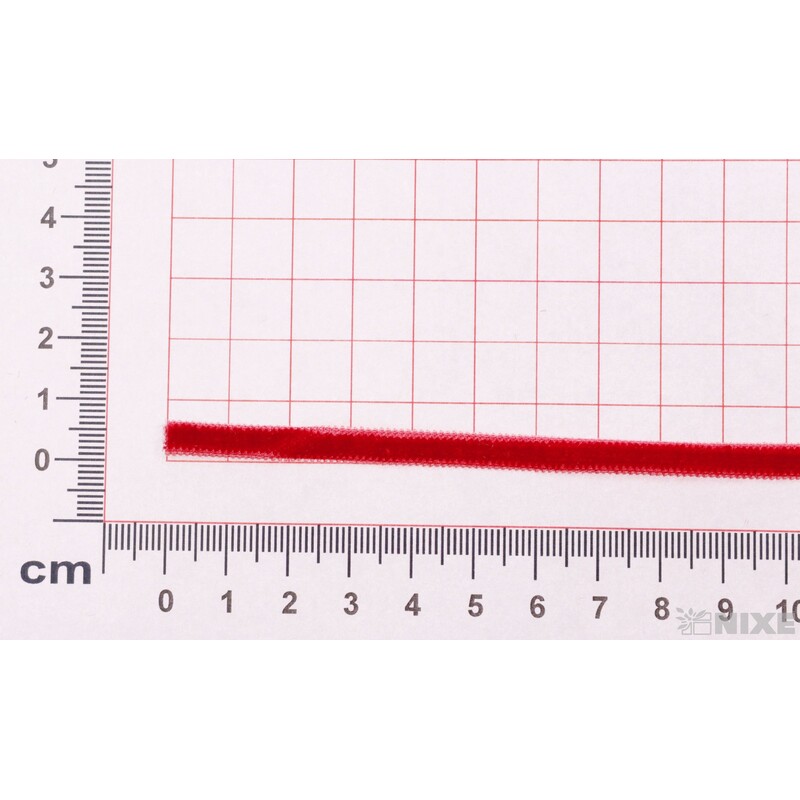 STUHA SAMETOVÁ 5mmx10m*ČERVENÁ 110650