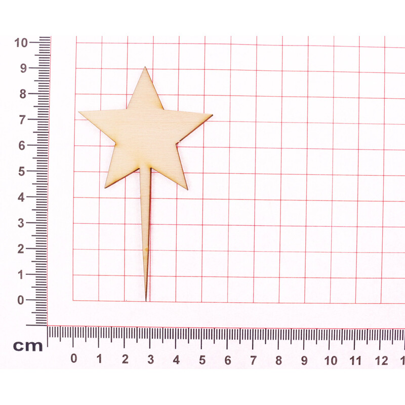 ZÁPICH HVĚZDA XD 5X9cm 24ks*PŘÍRODNÍ