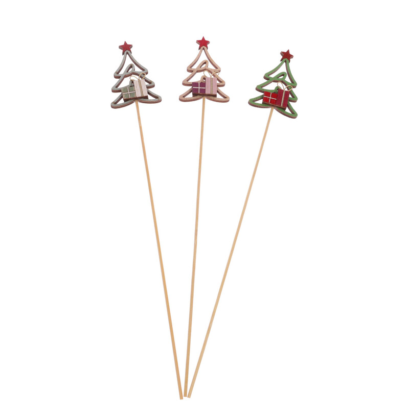 ZÁPICH STROMEČEK 5,5x8x38cm 6ks*MIX BAREV