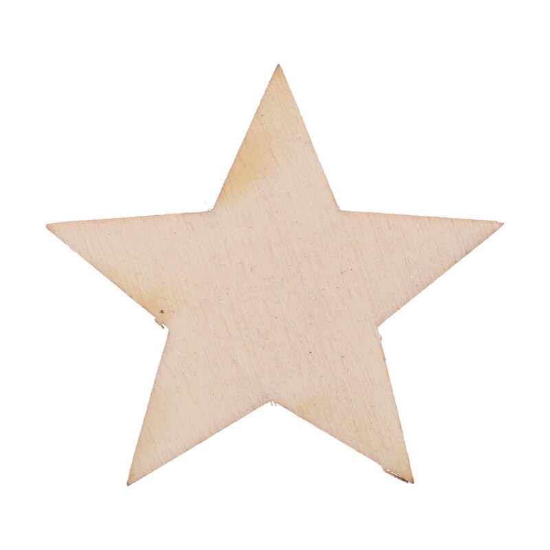 HVĚZDA XD 4,5cm 50ks*PŘÍRODNÍ