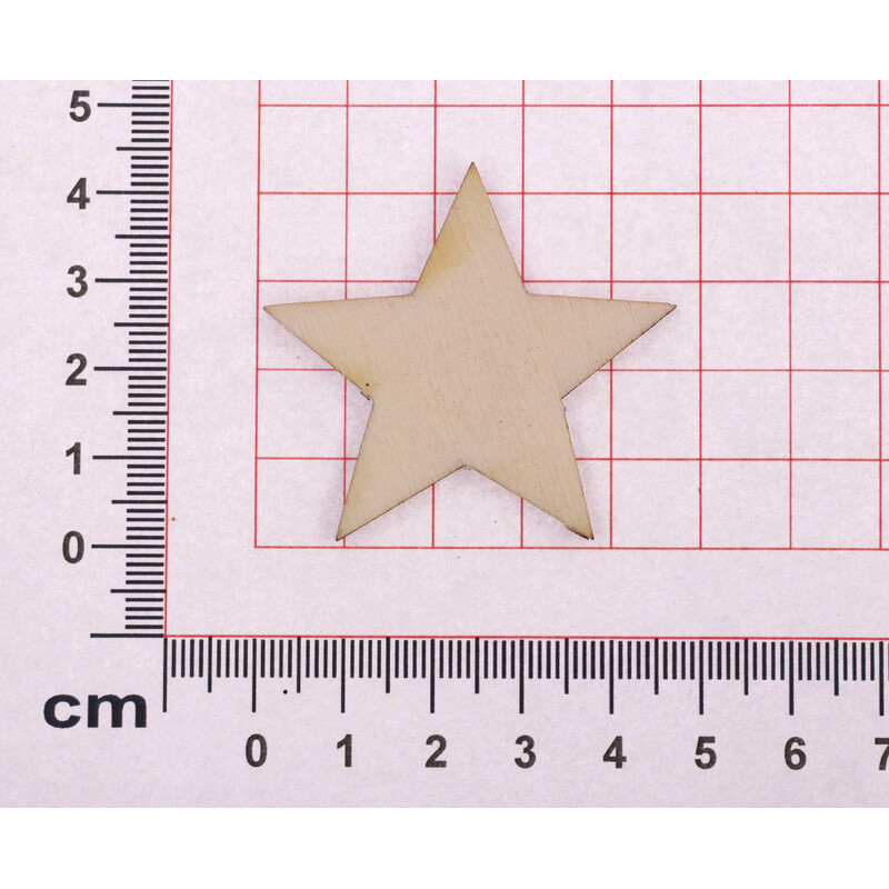 HVĚZDA XD 4,5cm 50ks*PŘÍRODNÍ