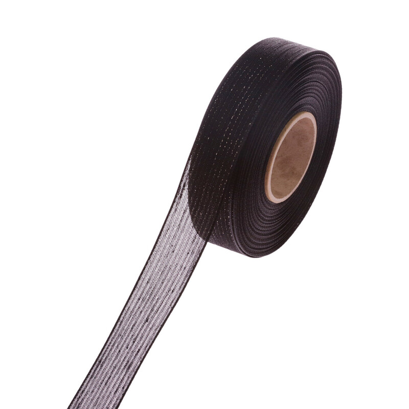 PLÁTNOVÁ STUHA MTP 25mmx25m*ČERNÁ 103900