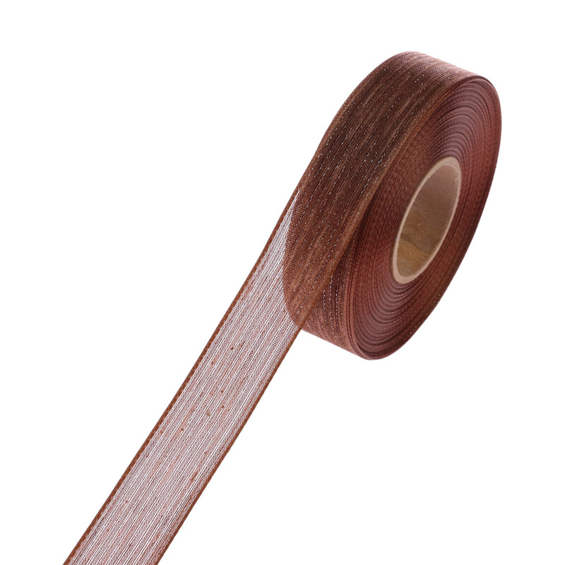 PLÁTNOVÁ STUHA MTP 25mmx25m*HNĚDÁ 108710