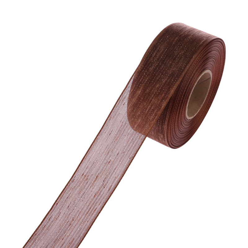 PLÁTNOVÁ STUHA MTP 40mmx25m*HNĚDÁ 108710