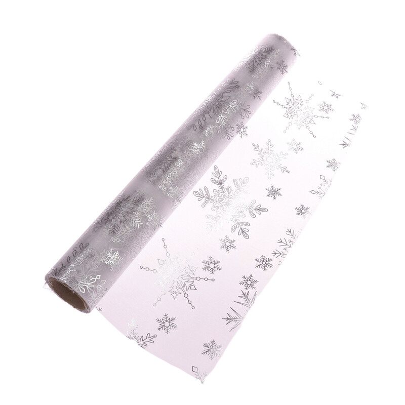 ORGANZA VZOR 708 39cmx10yd*STŘÍBRNÁ