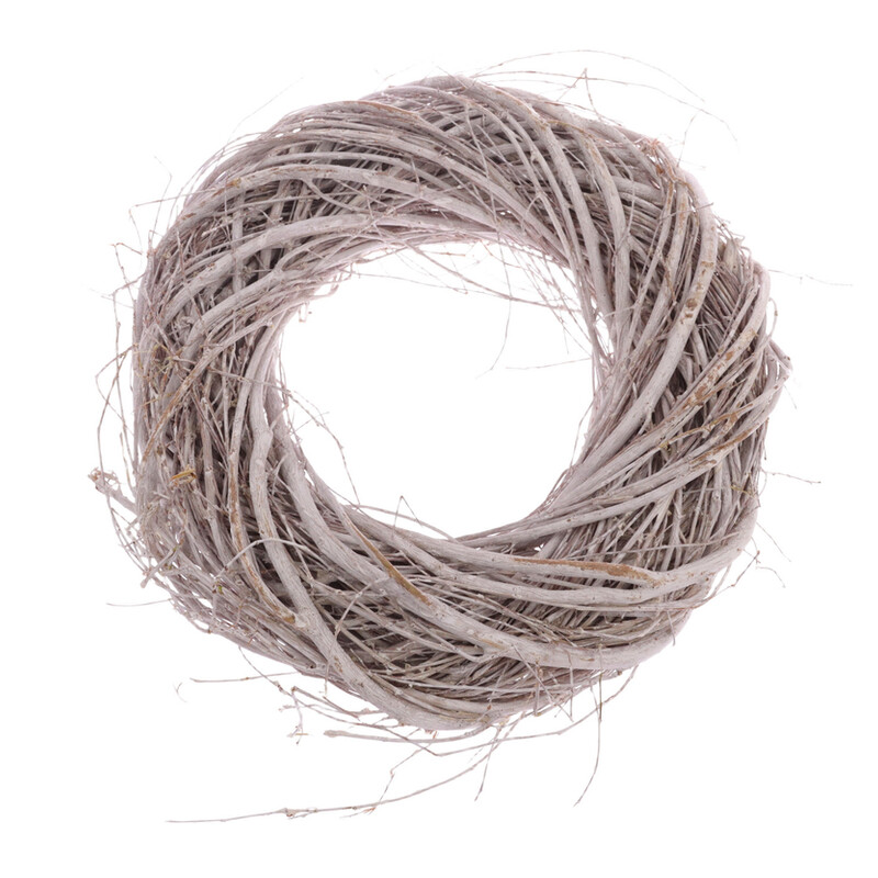 VĚNEC PROUTĚNÝ 25cm*BÍLÁ