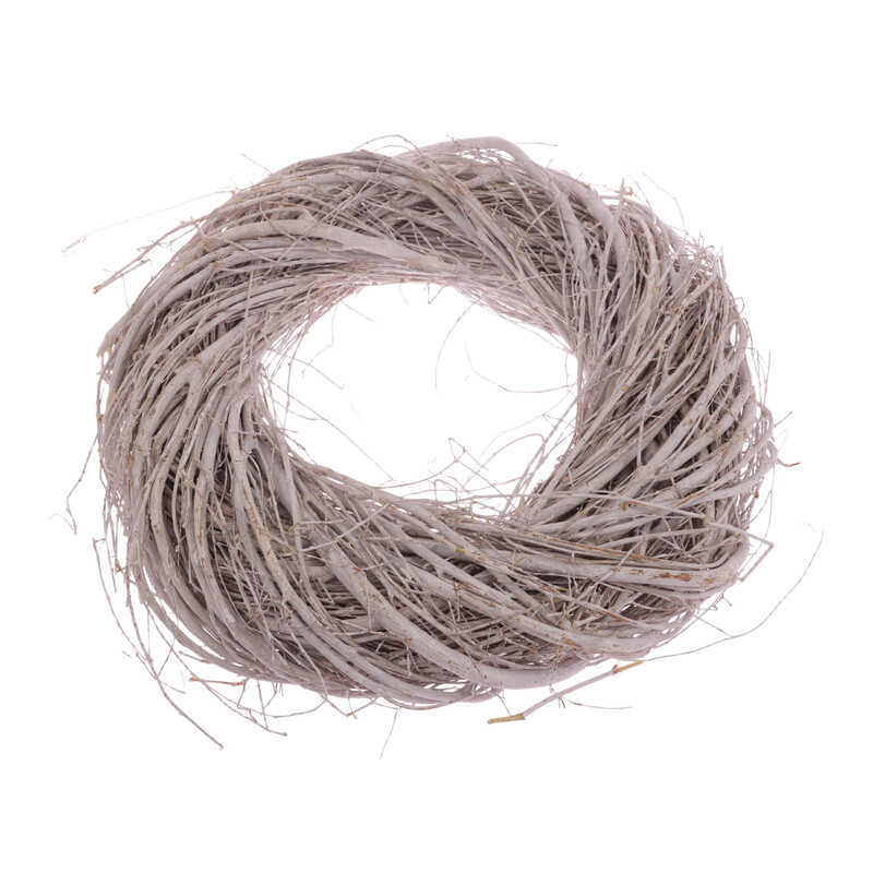 VĚNEC PROUTĚNÝ 30cm*BÍLÁ