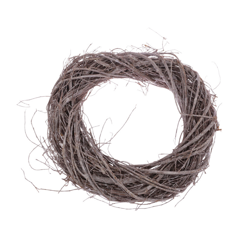 VĚNEC PROUTĚNÝ 25cm*BÍLÁ