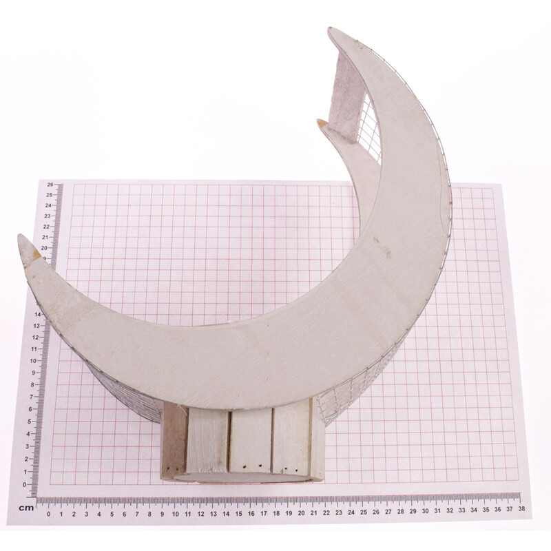 OBAL MĚSÍC 32x12x08cm*BÍLÁ