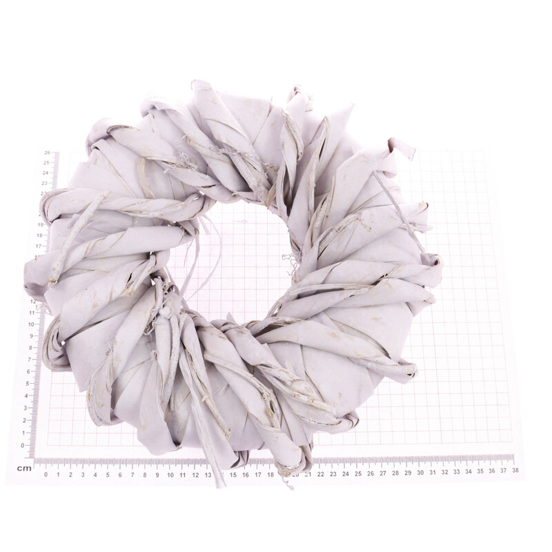 VĚNEC PROUTĚNÝ 28cm*BÍLÁ