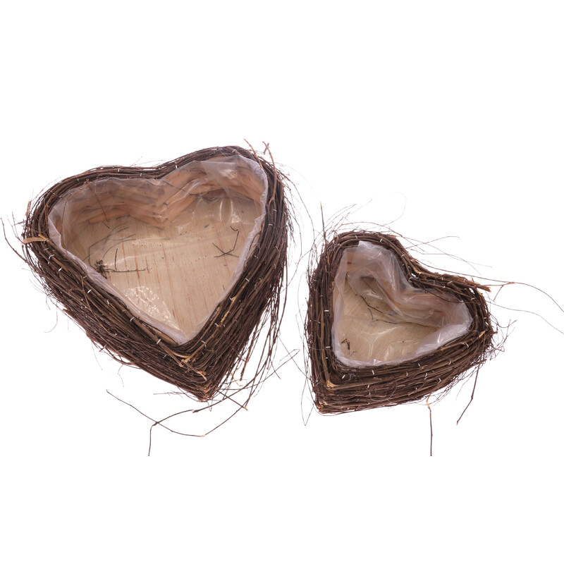 OBAL RÉVA SRDCE 23x08x25cm 15x06x18*BÍLÁ