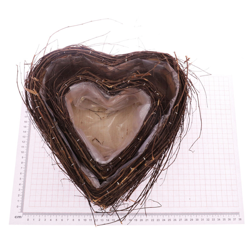 OBAL RÉVA SRDCE 23x08x25cm 15x06x18*BÍLÁ