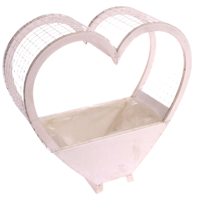 OBAL SRDCE 28x20x10cm*BÍLÁ