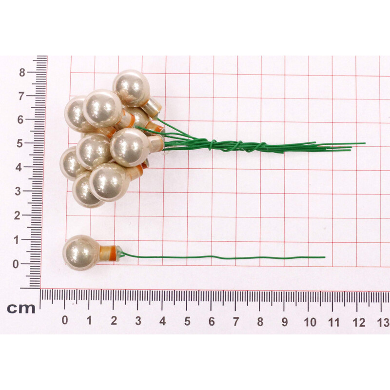 KOULE NA DR. 1,5x10,5cm 144ks MIX*ZLATÁ+ŠAMPÁŇ