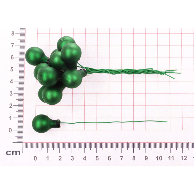 KOULE NA DR. 1,5x10,5cm 144ks MIX*ZELENÁ+ZLATÁ