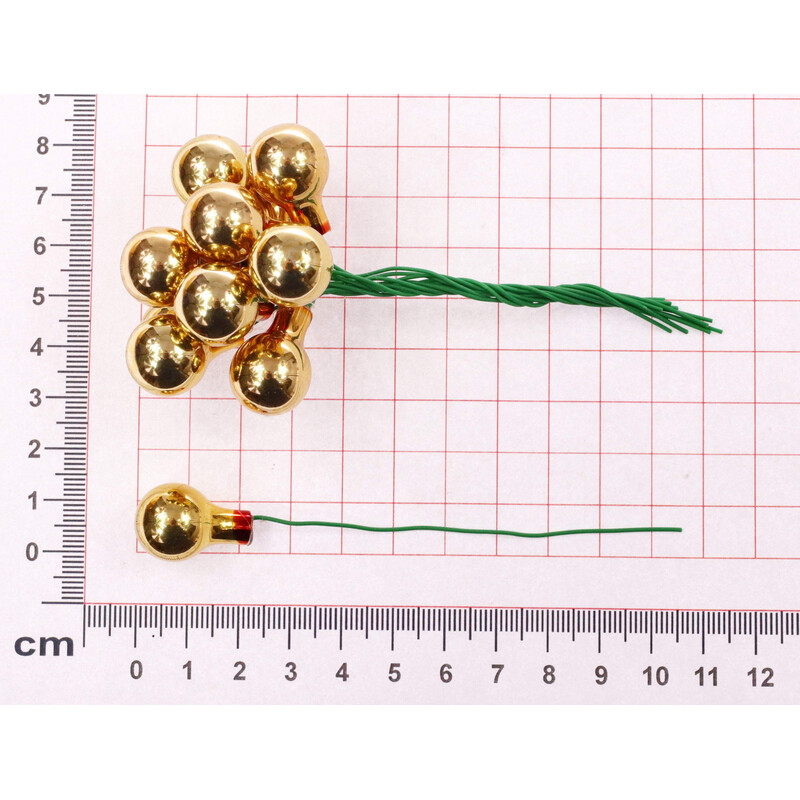 KOULE NA DR. 1,5x10,5cm 144ks*ZLATÁ