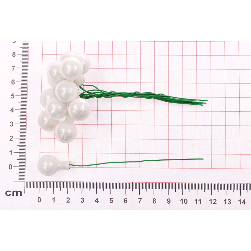 KOULE NA DR. 1,5x10,5cm 144ks*BÍLÁ