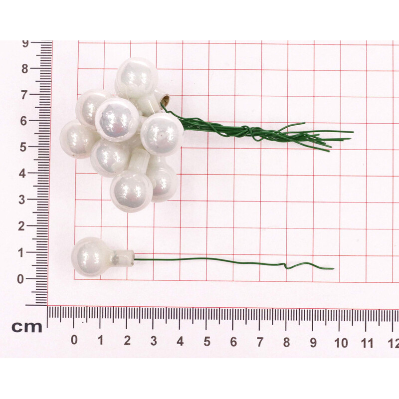 KOULE NA DR. 1,5x10,5cm 144ks MIX*BÍLÁ+ŠEDÁ+RŮŽOVÁ