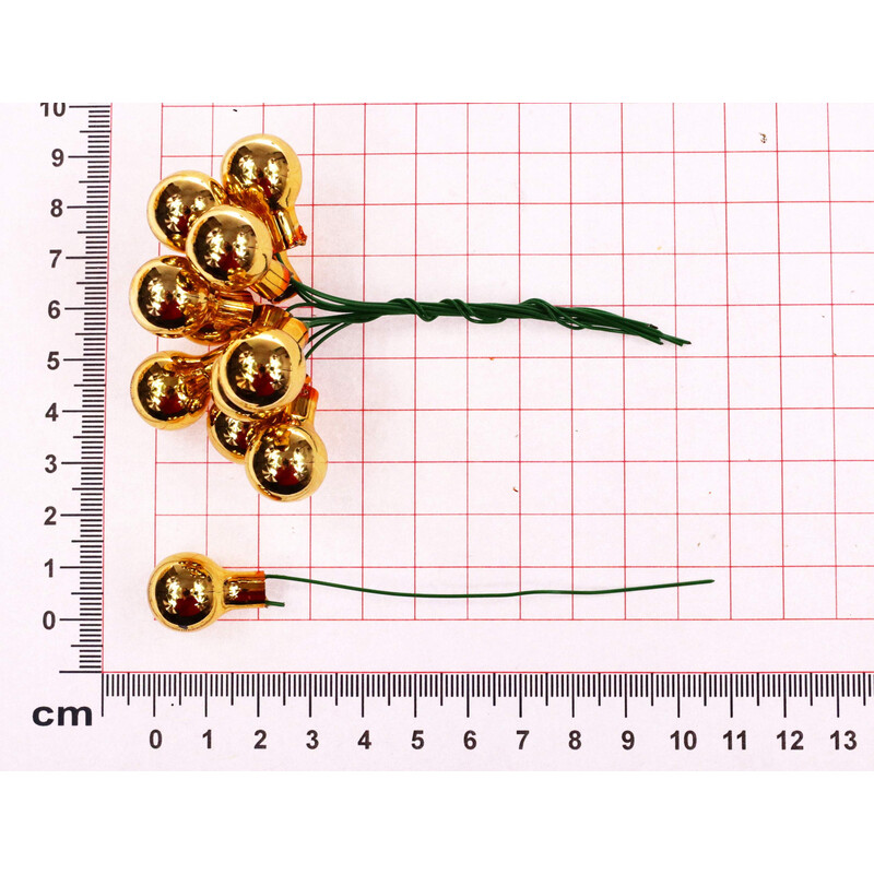 KOULE NA DR. 1,5x10,5cm 144ks*ZLATÁ