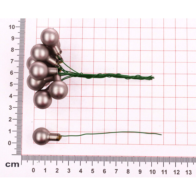 KOULE NA DR. 1,5x10,5cm 144ks MIX*ŠEDÁ