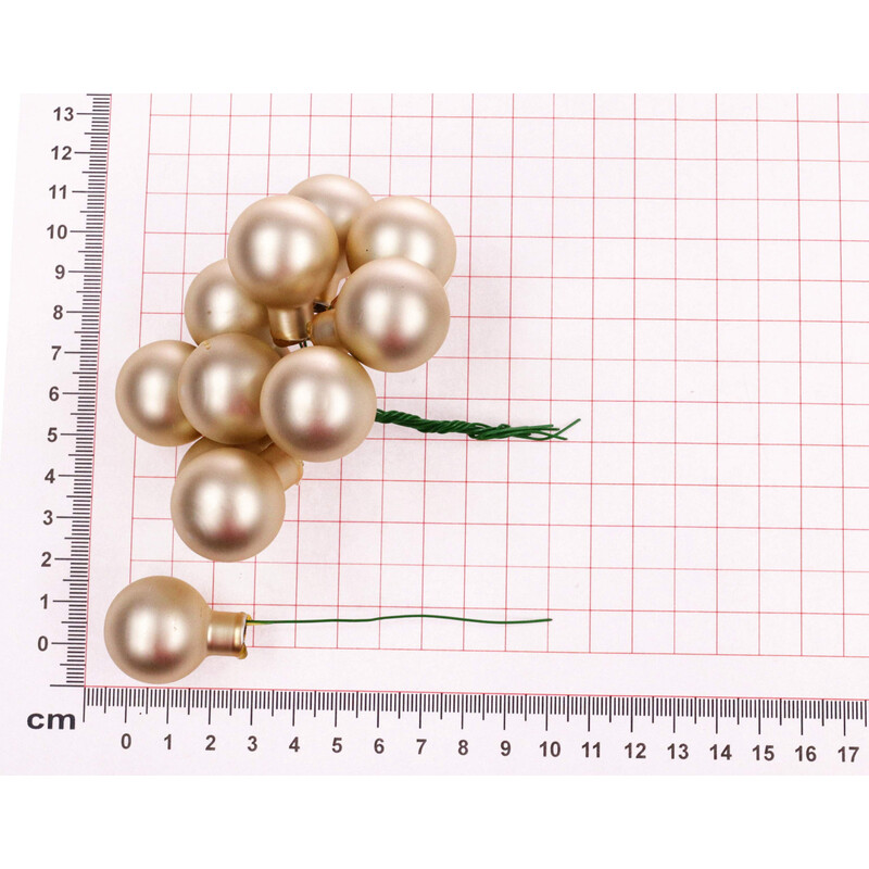 KOULE NA DR. 2,5x10,5cm 144ks MIX*ZLATÁ