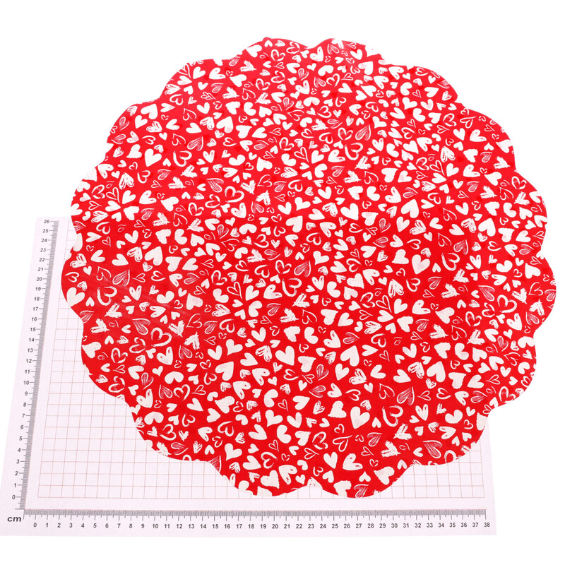 RONDO 48cm CUORIFOGLI*ČERVENÁ