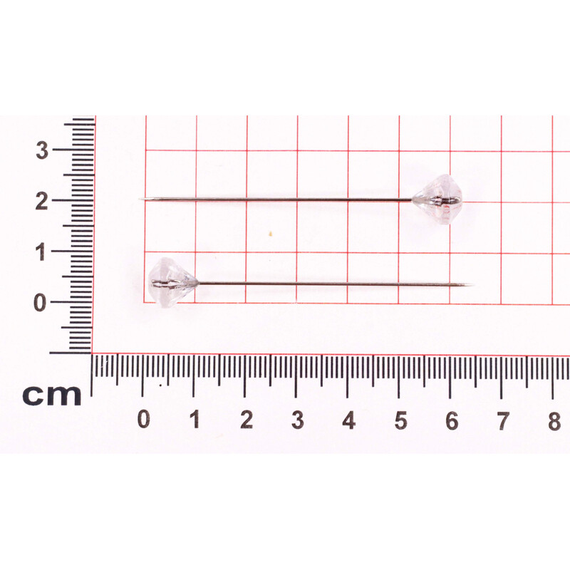 ŠPENDLÍK 10mmx6,5cm 50ks*PRŮHLEDNÁ
