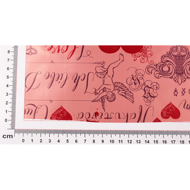 ROLE PLAST SRDCE SN 50cmx9m*STARORŮŽOVÁ+ČERVENÁ 05