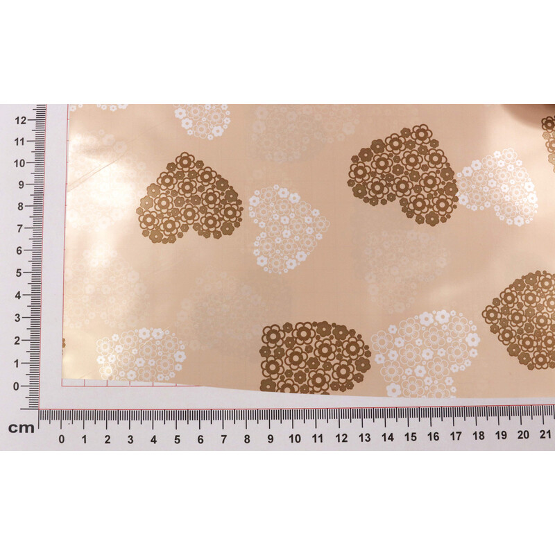 ROLE PLAST SRDCE SK 50cmx9m*HNĚDÁ SV. 04