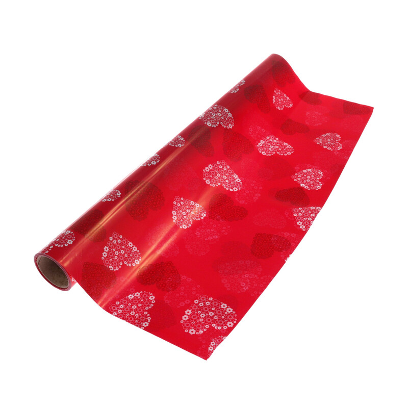 ROLE PLAST SRDCE SK 50cmx9m*ČERVENÁ 22