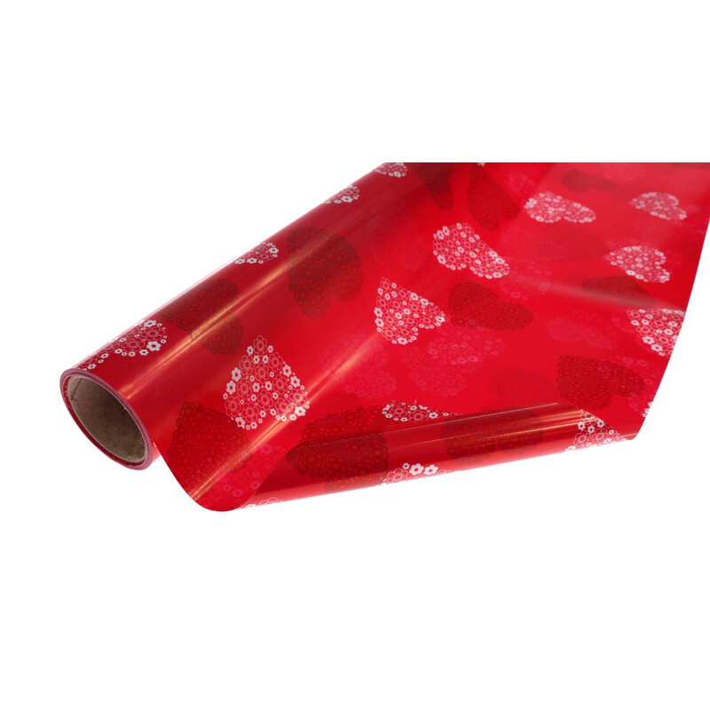 ROLE PLAST SRDCE SK 50cmx9m*ČERVENÁ 22