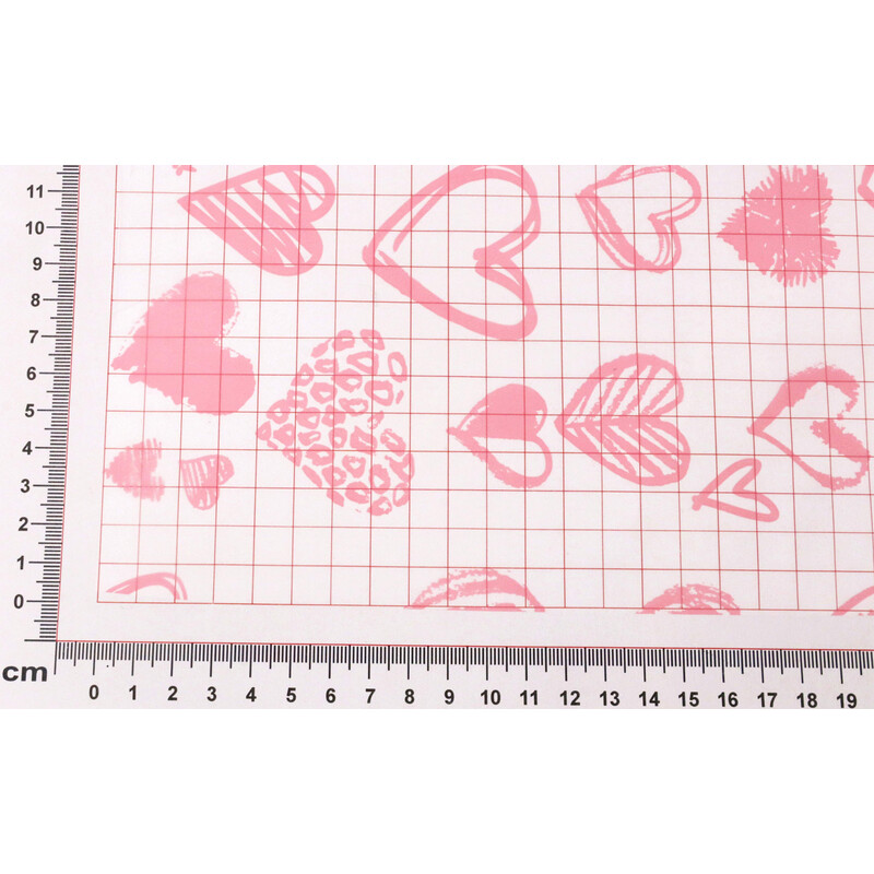 ROLE PLAST SRDCE AMORKI 50cmx9m*RŮŽOVÁ 38