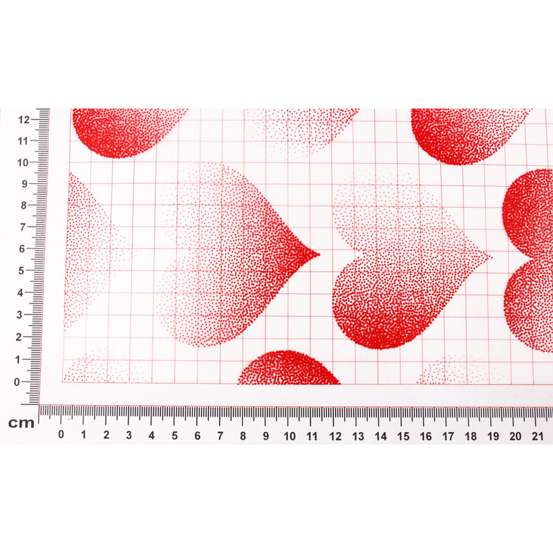 ROLE PLAST SRDCE MGIELKA 50cmx9m*ČERVENÁ 22