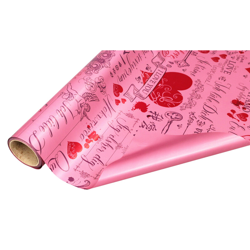 ROLE PLAST SRDCE SN 50cmx9m*BORDOVÁ SV. 58